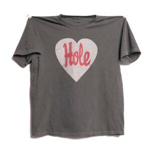Hole Heart Tee Shirt, Vintage Shirt L